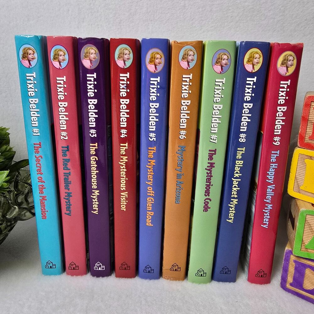 Trixie Belden Books 1-9 Complete Run Hardcover Mystery Series Random House